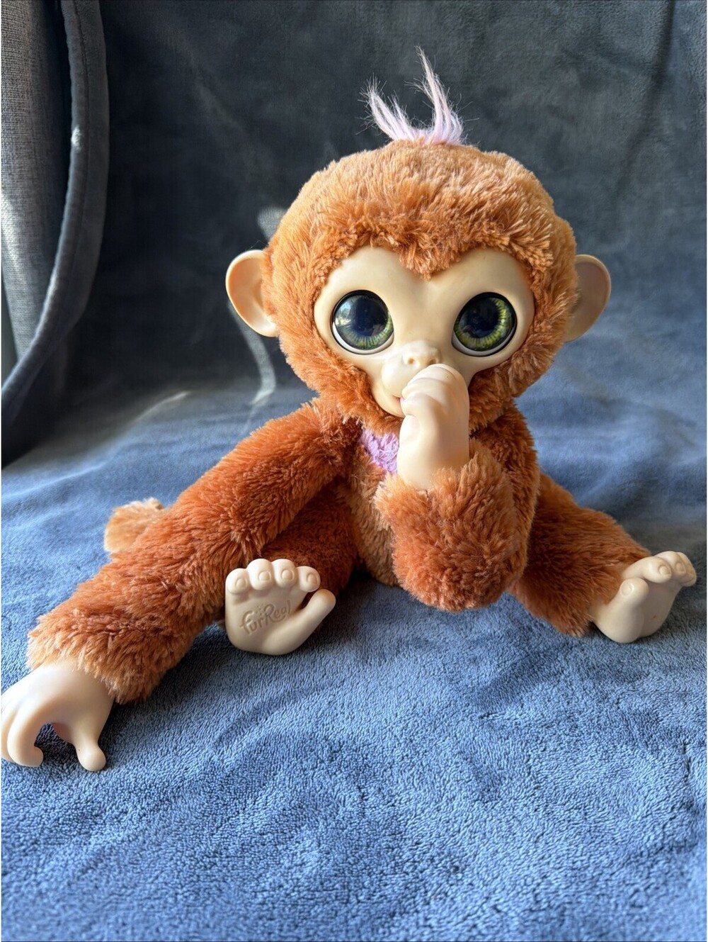FurReal Interactive Plush "Fur Real" Pet Monkey Toy HASBRO 2017 Works